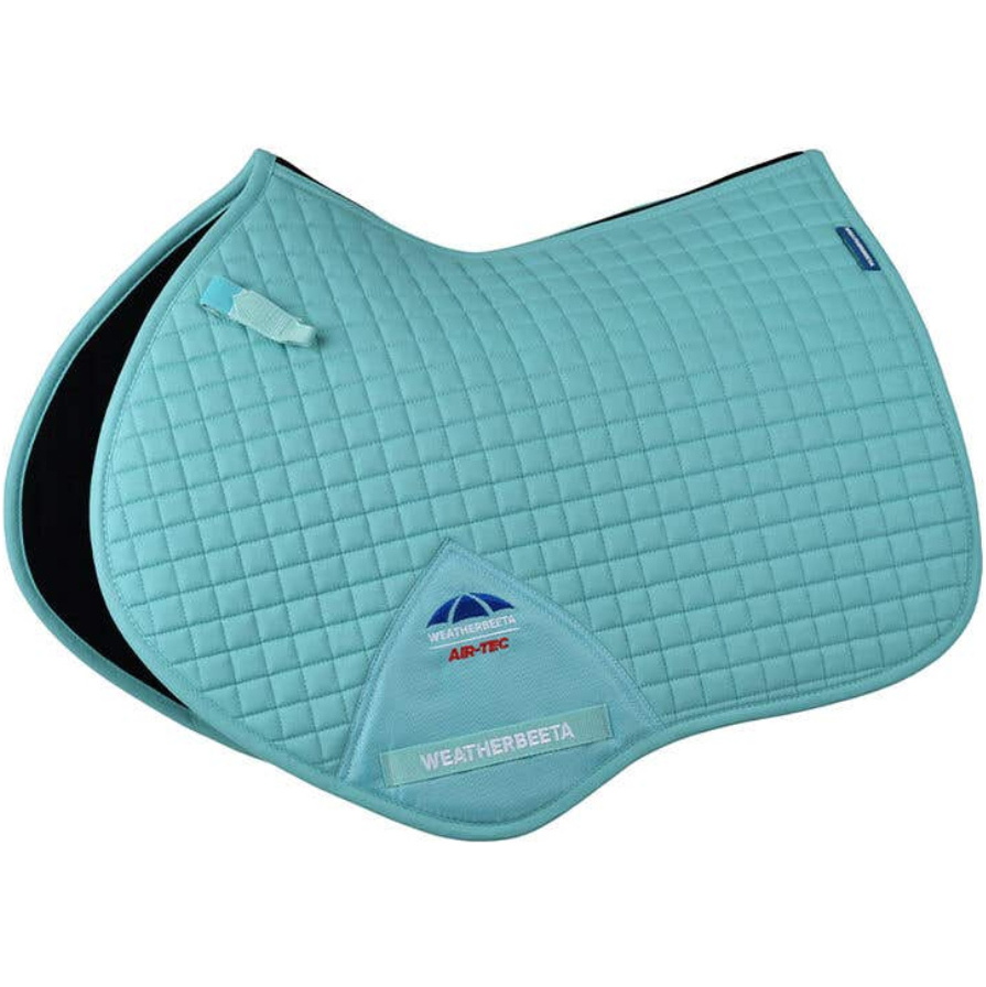 2025 Weatherbeeta Prime Air-Tec Jump Shaped Saddle Pad 1028251 - Light Aqua